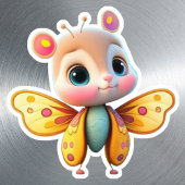 Sticker Cartoon graphique à papillon féminin unique