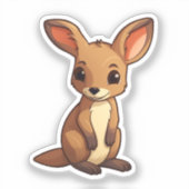 Sticker Cartoon kangourou (Recto)