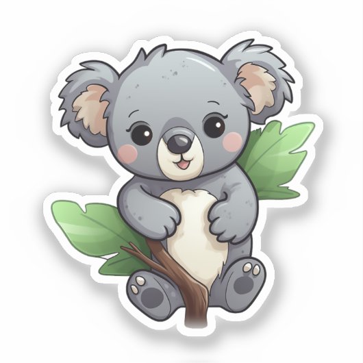 Sticker Cartoon koala (Recto)