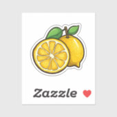 Sticker Cartoon lemon (Feuille)