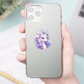 Sticker Cartoon licorne (Téléphone)