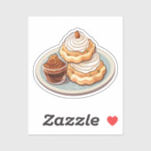 Sticker Cartoon pastry (Feuille)