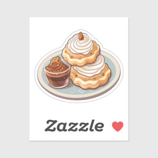 Sticker Cartoon pastry (Feuille)