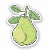 Sticker Cartoon pear (Recto)