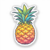 Sticker Cartoon pineapple (Recto)