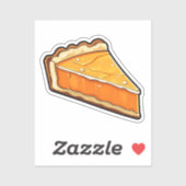 Sticker Cartoon pumpkin pie (Feuille)