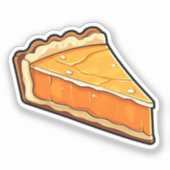 Sticker Cartoon pumpkin pie (Recto)