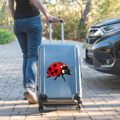 Sticker Cartoon Red Ladybug Cute Insect Character (Valise Insitu)
