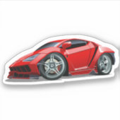 Sticker Cartoon super voiture (Devant)