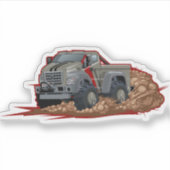 Sticker Cartoon truck (Devant)