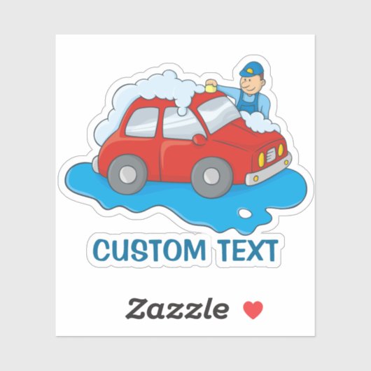 Sticker Carwashington Man (Feuille)