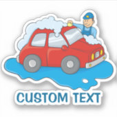 Sticker Carwashington Man (Devant)