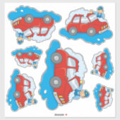 Sticker Carwashington Man (Feuille)