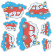 Sticker Carwashington Man (Devant)