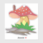 Sticker Casa de Cogumelo (Feuille)