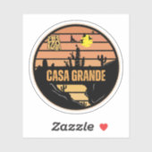 Sticker Casa Grande, Arizona (Feuille)