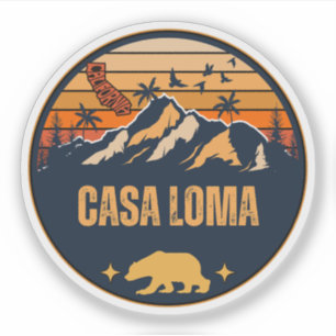 Sticker Casa Loma, Californie