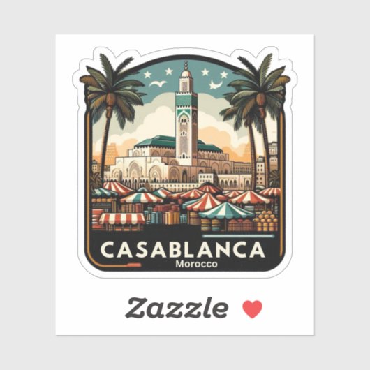 Sticker Casablanca (Feuille)
