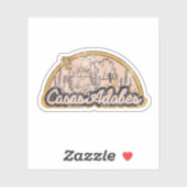 Sticker Casas Adobes, arizona (Feuille)