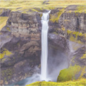 Sticker Cascade de Haifoss, Islande (Devant)