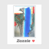 Sticker Cascade de Yoro dans la province de Mino (Feuille)