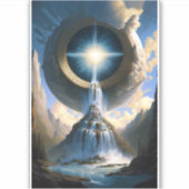 Sticker Cascade magique Imaginaire surréaliste Art (Devant)