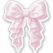 Sticker Cascade rose Ruffle Bow Elegant Posh Girl (Recto)