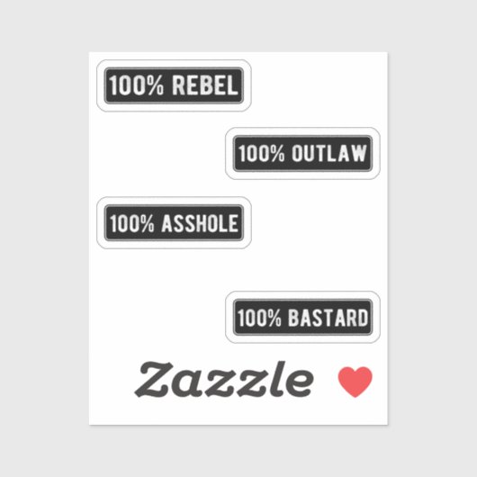 Sticker Casque Badass Stikers Pack I (Feuille)