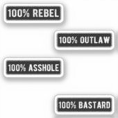 Sticker Casque Badass Stikers Pack I (Recto)