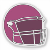 Sticker Casque de football (Devant)