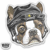 Sticker Casque de hockey Terrier de Boston 4 (Devant)