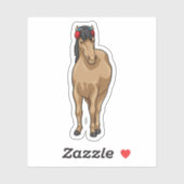 Sticker Casque de musique à cheval (Feuille)