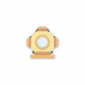 Sticker Casque de plongée (Devant)