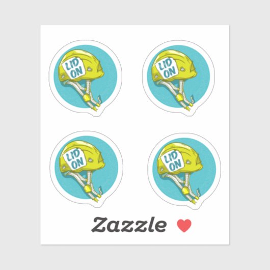 Sticker Casque Escalade rock (Feuille)