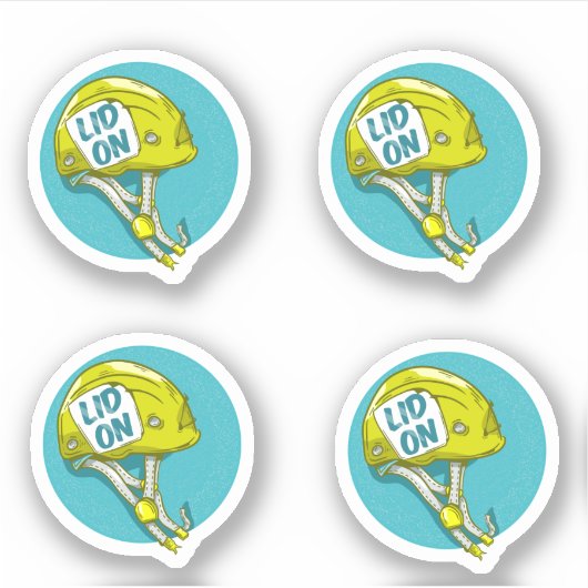 Sticker Casque Escalade rock (Devant)