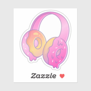 Sticker Casque Gamer Girl Pastel