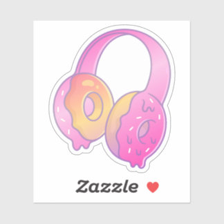 Sticker Casque Gamer Girl Pastel