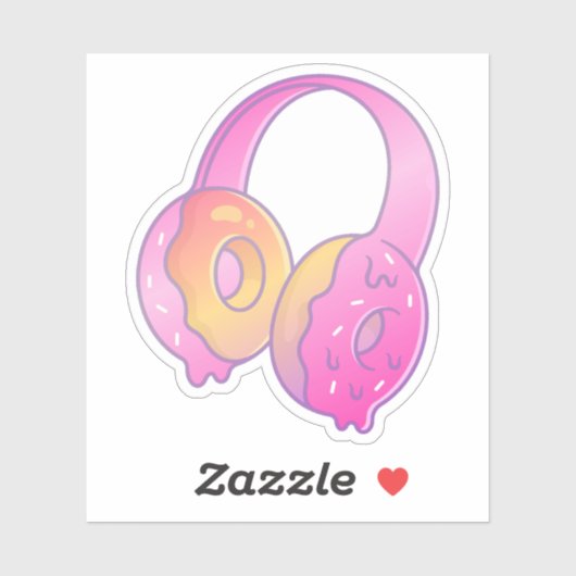 Sticker Casque Gamer Girl Pastel (Feuille)