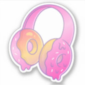 Sticker Casque Gamer Girl Pastel (Devant)