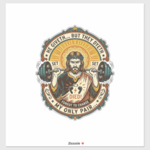 Sticker Casque Jésus tête morte milieu Ensemble silencieux