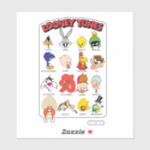 Sticker Casques LOONEY TUNES™ (Feuille)