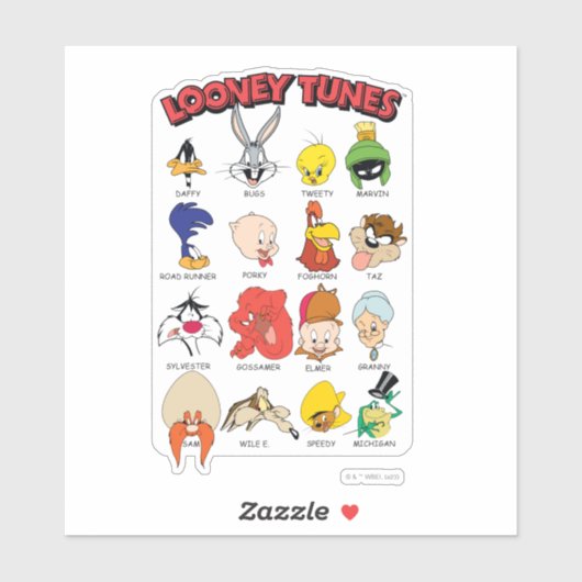 Sticker Casques LOONEY TUNES™ (Feuille)