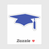 Sticker Casquette bleue avec Tassel (Feuille)