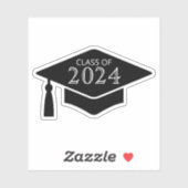 Sticker Casquette/casquette avec année personnalisée (Feuille)