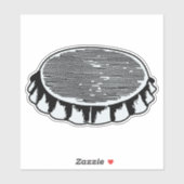 Sticker Casquette de bouteille (Feuille)