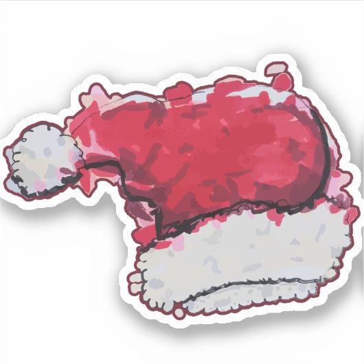 Sticker Casquette de Noël (Devant)
