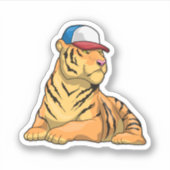 Sticker Casquette de tigre (Devant)