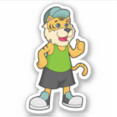 Sticker Casquette de tigre (Devant)