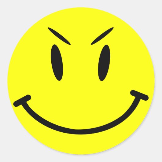 Sticker Casquette d'étendue, Face mal, Style 1 (Devant)