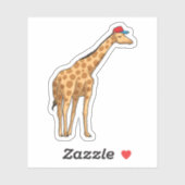 Sticker Casquette Giraffe (Feuille)